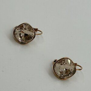 Kate Spade Freeze Frame Earrings Gold Geometric Studs Rectangle Modern Minimalis